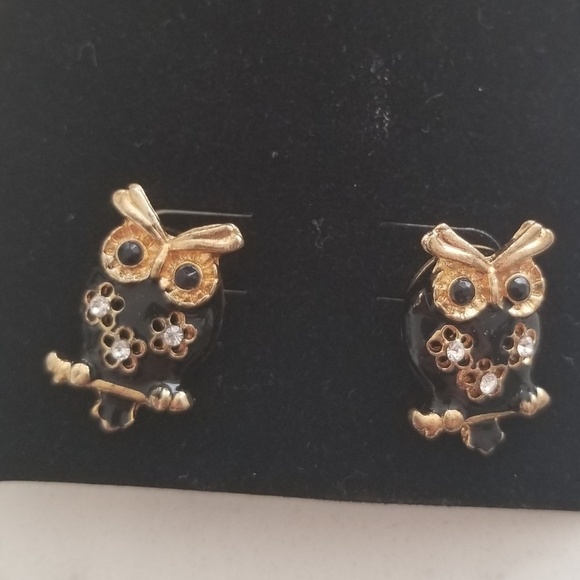 Owl earrings - Picture 2 of 2